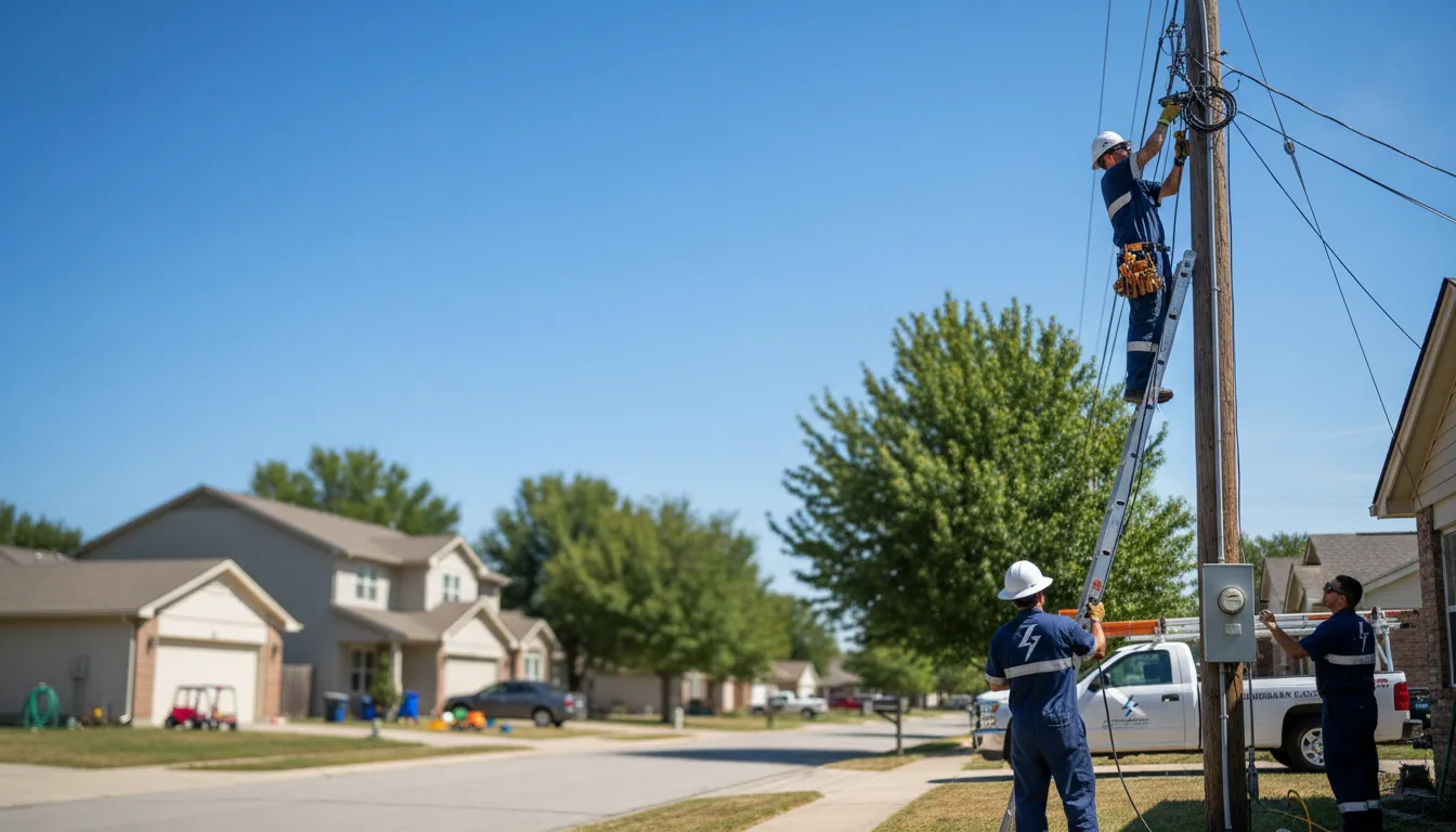 Residential electrician providing installation services in Hayesville, IA